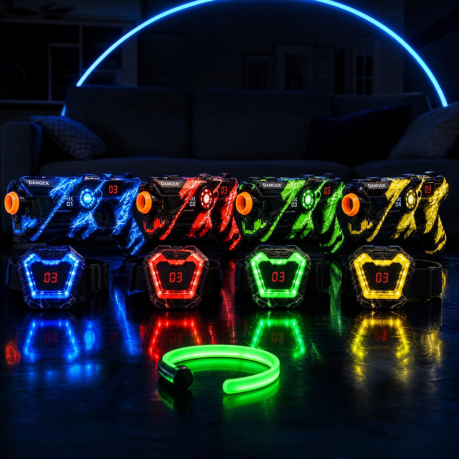 Laser Tag Night, Right at Home